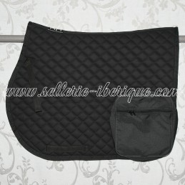 Saddle pad with zip pockets